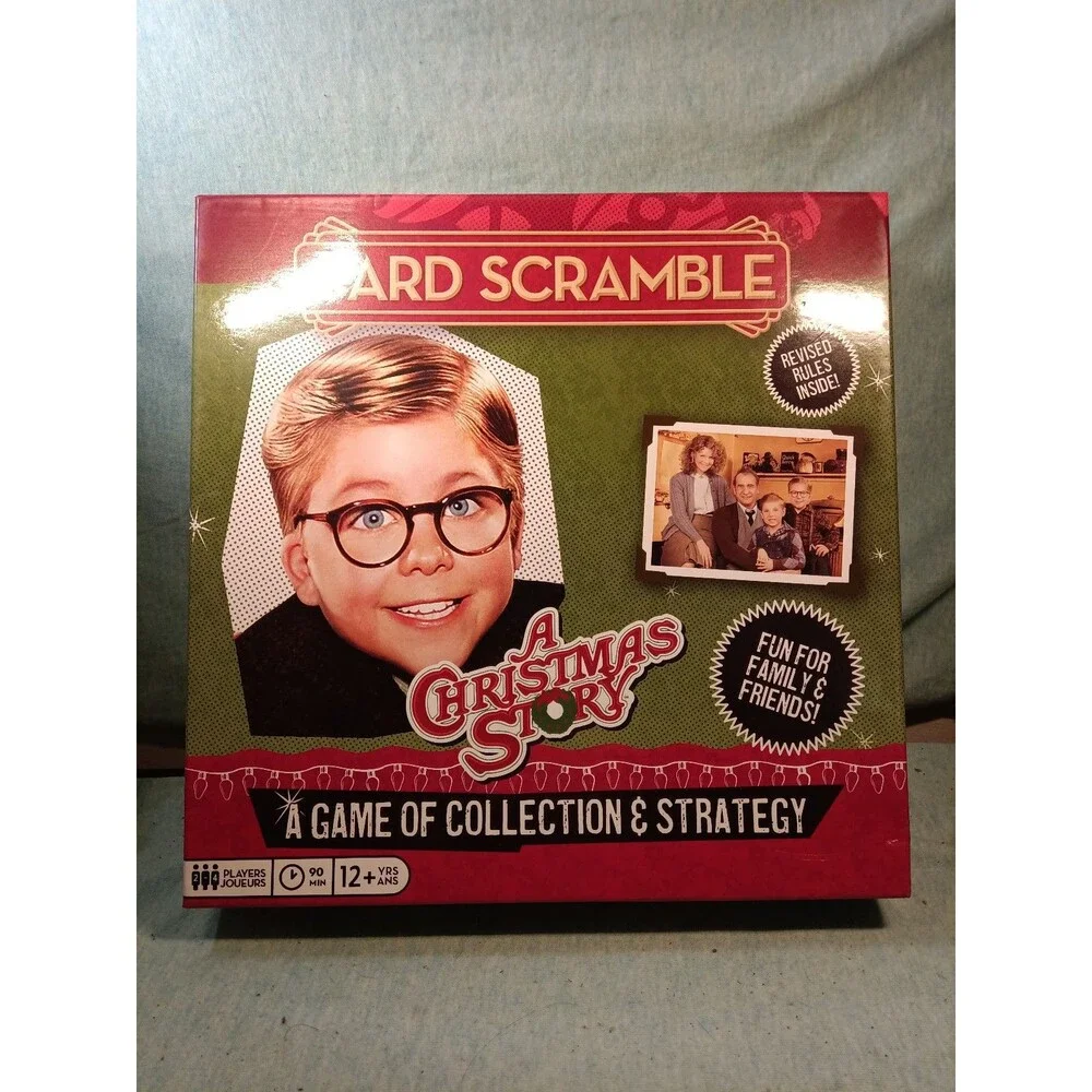 A CHRISTMAS STORY CARD SCRAMBLE GAME  PETER BILLINGSLEY SANTA